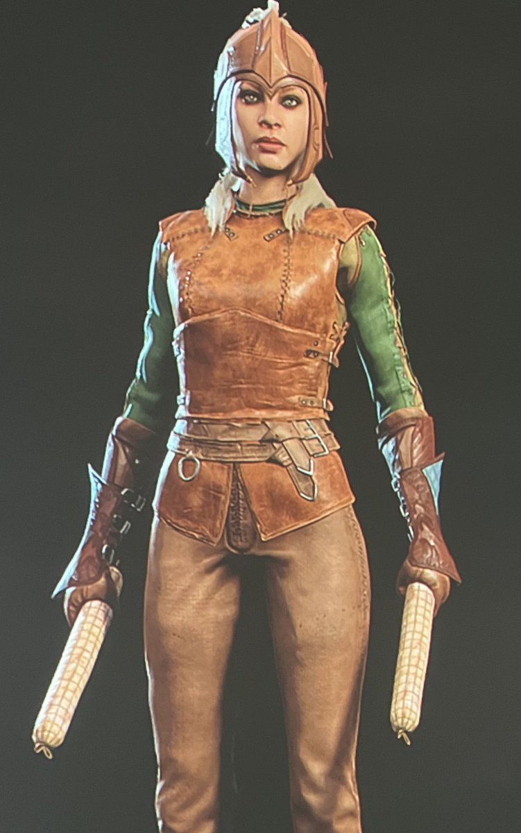 BlondeNerd's tweet image. Baldur’s Gate 3 lets you dual wield salami.