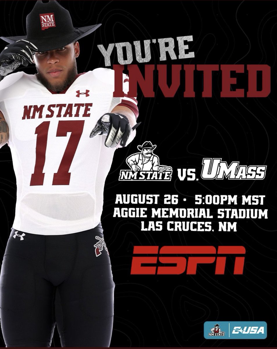 Cade Figg (@figg_cade) on Twitter photo Thank you <a href="/NMStateFootball/">New Mexico State Football</a> for the invite. Can’t wait to be there.
@DJMarquardtNMSU @CoachWrightNMSU <a href="/Coach_Herrera3/">JJ Herrera</a> <a href="/PrepRedzoneNM/">Prep Redzone New Mexico</a> Thank you <a href="/NMStateFootball/">New Mexico State Football</a> for the invite. Can’t wait to be there.
@DJMarquardtNMSU @CoachWrightNMSU <a href="/Coach_Herrera3/">JJ Herrera</a> <a href="/PrepRedzoneNM/">Prep Redzone New Mexico</a>