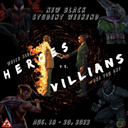 The time has come. Which side are you on? 

NBSW 2023: Heroes vs. Villains 🦹🏾‍♀️🦸🏾‍♂️ 
August 18-20, 2023

Registration opens soon! 🤘🏾#ut27 #blackut27 #blackut #ut #NBSW #NBSW2023