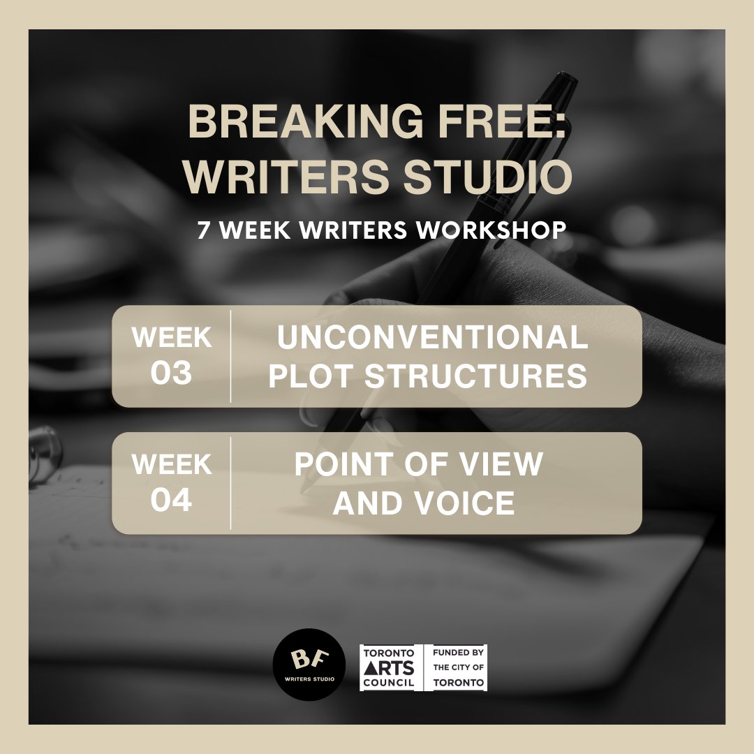 bfwritersstudio's tweet image. A 7-week Writing Workshop for Black Writers from 18-35. 🔔Link to apply in Bio!
Don't miss this incredible opportunity to grow as a writer, connect with fellow creatives, and ignite your passion for storytelling!
#WritersWorkshop #WritingCommunity #WritingProgram #TorontoWriters