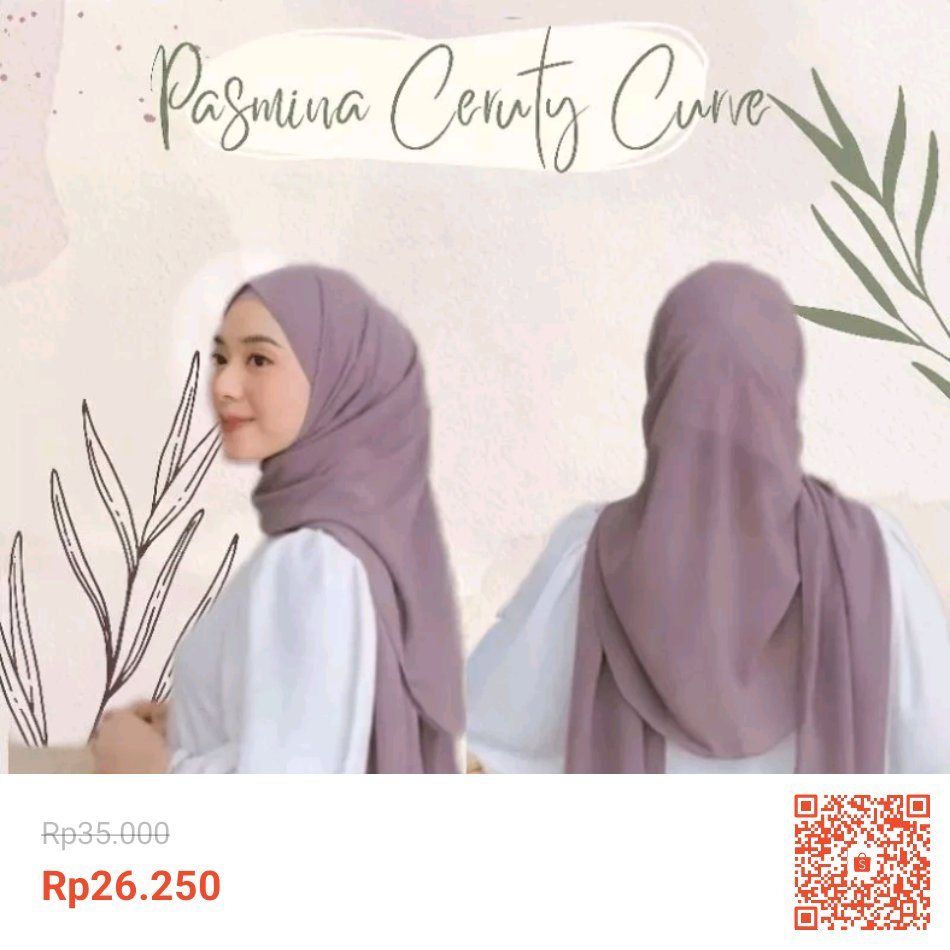 aboutrndm's tweet photo. Saya menjual Pasmina Oval Curve Malay | Pasmina Ceruty Babydoll | Aynaaofficial_ dengan potongan 25%! Hanya Rp26.250. Dapatkan segera di Shopee! 

🔗https://t.co/Oaa6oragfn

 #ShopeeID https://t.co/Aact4HoGT7