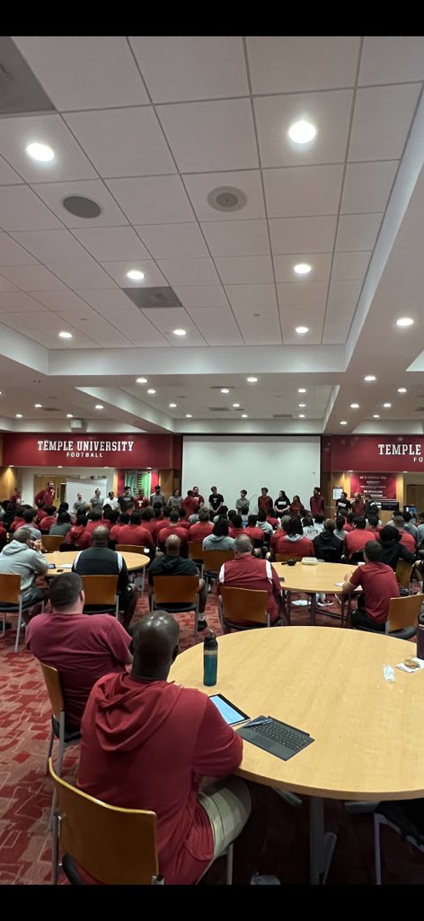 Stan Drayton (@standrayton_) on Twitter photo A glimpse at the behind the scenes group that keeps <a href="/Temple_FB/">Temple Football</a> running. Thankful we could recognize the <a href="/TUFB_Equipment/">Temple Equipment</a> and Video students in front of the team tonight. A vital part of the family. Go Owls! #TempleTUFF A glimpse at the behind the scenes group that keeps <a href="/Temple_FB/">Temple Football</a> running. Thankful we could recognize the <a href="/TUFB_Equipment/">Temple Equipment</a> and Video students in front of the team tonight. A vital part of the family. Go Owls! #TempleTUFF