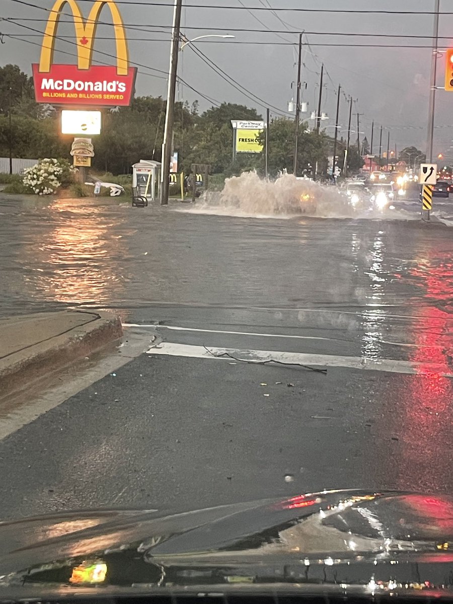 Trying to get home from work by the Parkway in Peterborough <a href="/weathernetwork/">The Weather Network</a> #needaboat 🛶
