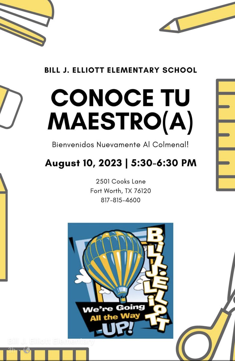 Bill J. Elliott Elementary tweet media