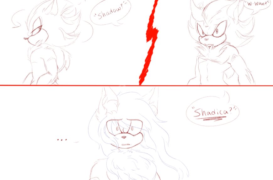 ➳ 𝓐. / /  Ignoring my shitty comic format cause I got lazy  - 

Making a mini-comic featuring an OLD old ship I used to have lol

Figured I'd bring back some nostalgia with these two - reuniting after years apart.