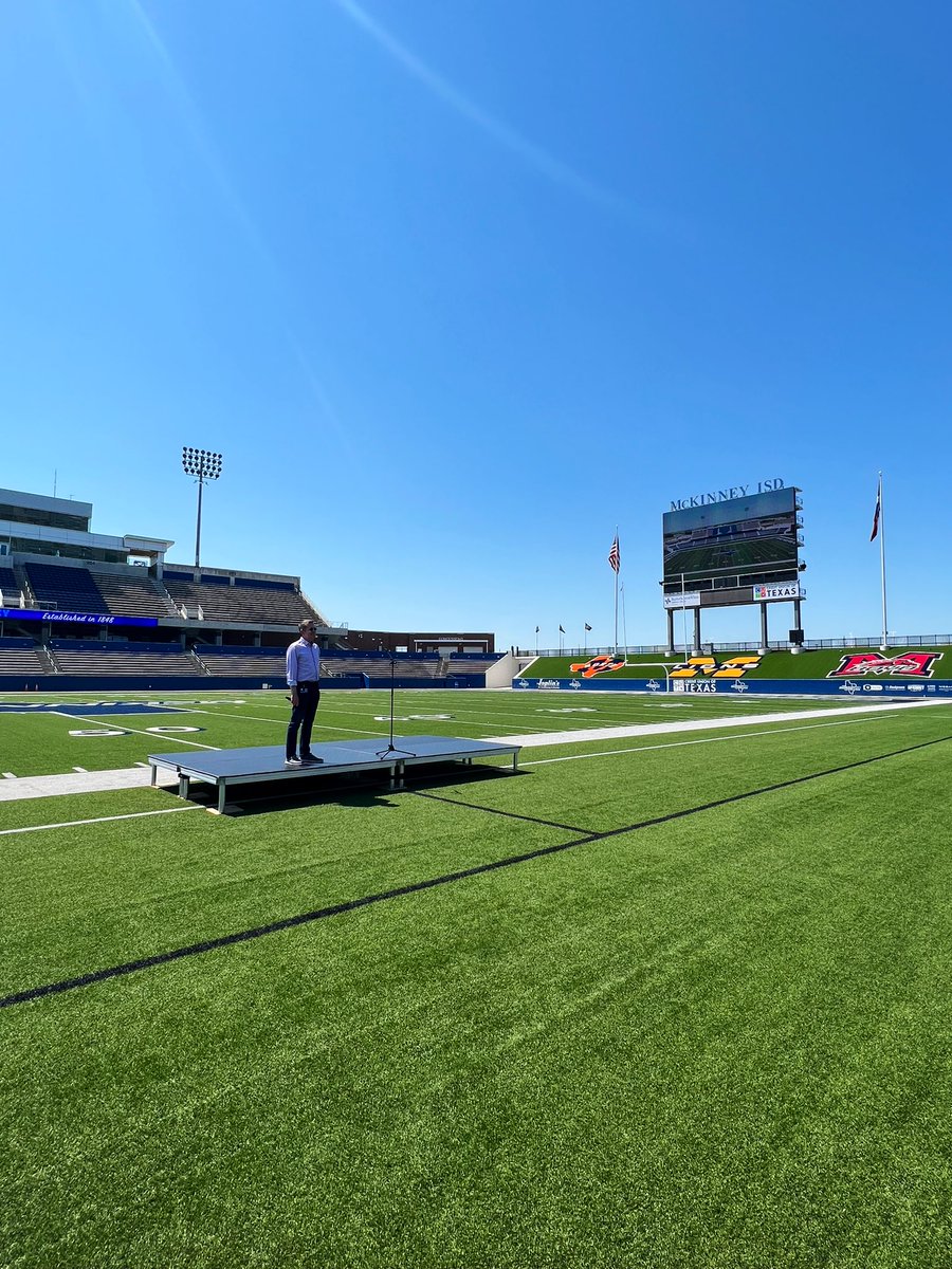 Next up- Convocation rehearsal! Tomorrow will be a celebration of our 22-23 accomplishments and a kickoff for the 23-24 year! We are excited to be all together with our staff! 

Shout out to the <a href="/MISD_Fine_Arts/">MISD Fine Arts</a> department for making this day a special one!

#WeAreMcKinney