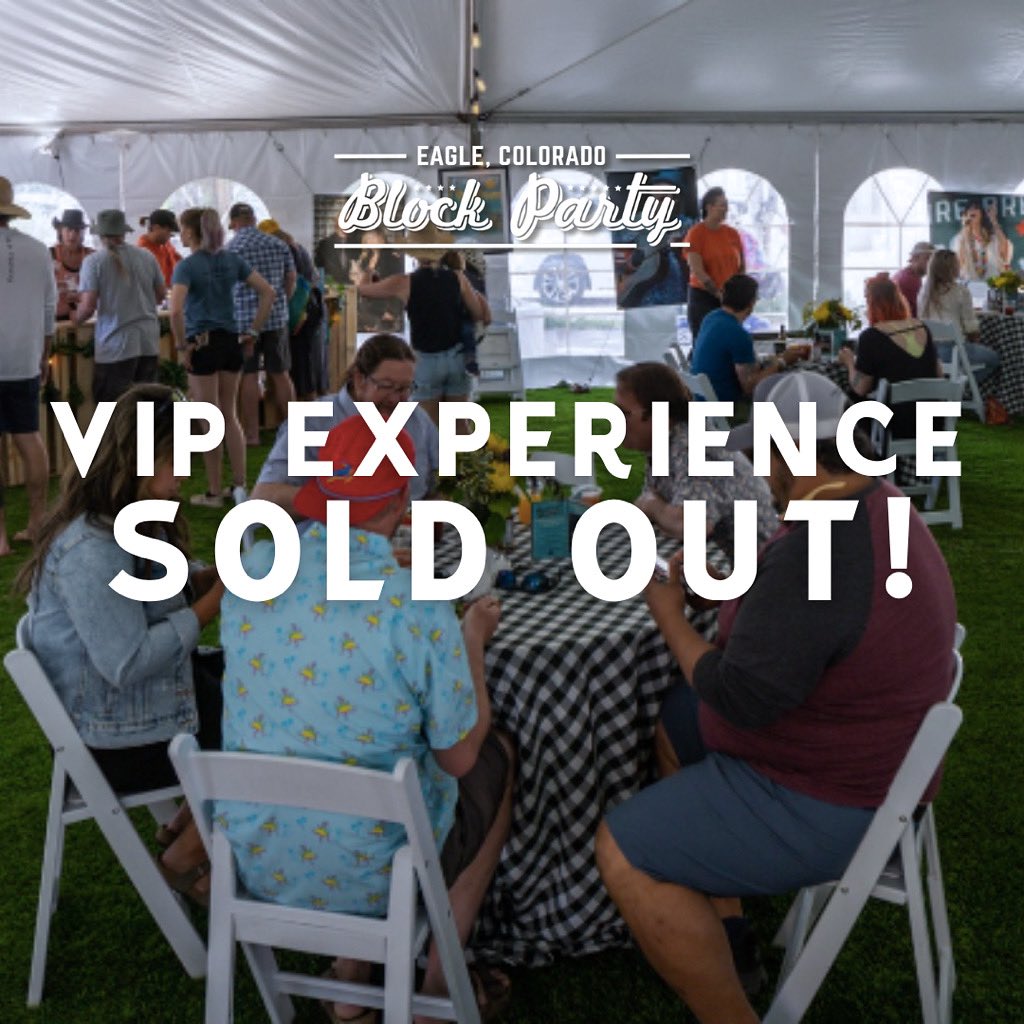 blockpartyeagle's tweet photo. VIP Experience SOLD OUT! 

2-Day GA Passes, Teen Passes, Single Day Tickets, Sunday Brunch Tickets, and Camping Passes still available! Get yours today before prices increase next week…

#blockparty #blockpartyeagle #blockpartyeagle2023 #downtowneagle https://t.co/RiIfnHrGhi