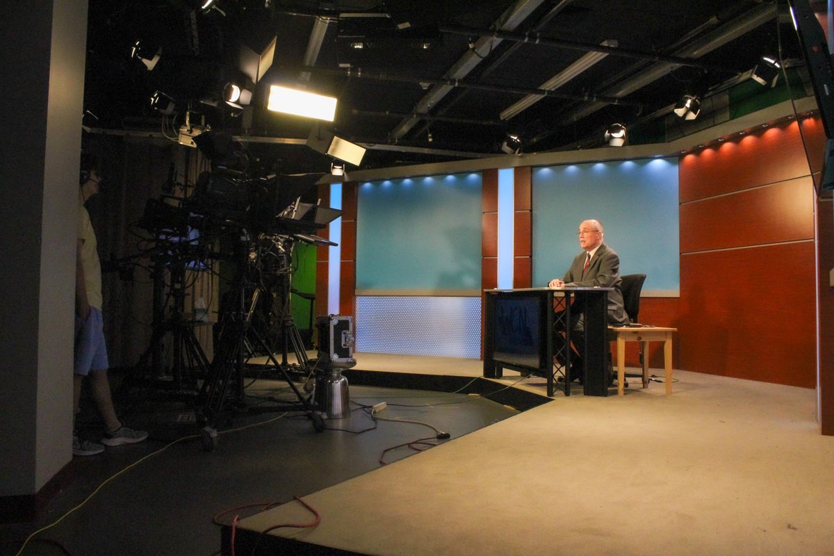 WatertownCable's tweet photo. Last night, we held our final live Watertown Cable News at our current studio in #Watertown High School. WCA-TV has produced and held a weekly newscast from this studio since 2008! We will miss this building and studio dearly, but cannot wait for the new space! https://t.co/EA4sL4BjhW