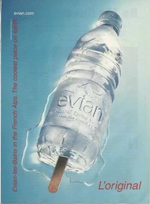 evian magazine ads (1999) 
