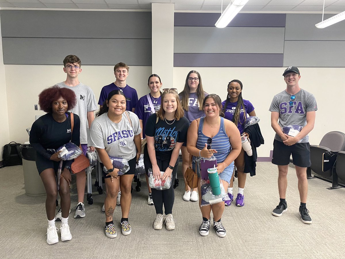 SFA Sports Medicine Staff &amp; Student Inservice✅
We are wrapping up summer and getting prepared for the new school year! Our current and new undergraduate and graduate athletic training students joined our staff today to prepare for what’s to come this year! We👏🏻are👏🏻ready!👏🏻