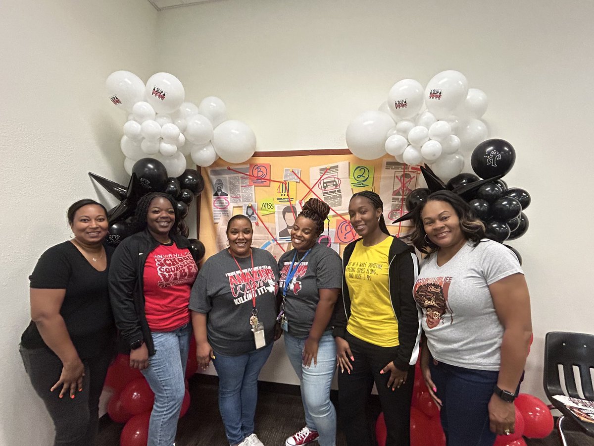 Cojackson78's tweet photo. The Mission is Possible now that the team’s back together. @cedarhillisd counselors Opening PD day 1 in the books. #MissionPossibleCHISD #LoveMyTeam https://t.co/Gddy1hhEJp