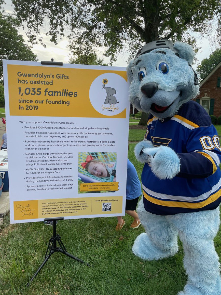 Yesterday I helped unveil - Louie - St. Louis Blues Mascot