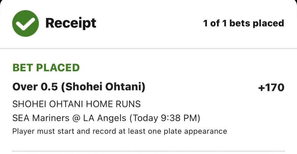 BDE__BETS's tweet photo. LOCK OF THE DAY 🔐

Ohtani - Over 0.5 HRs +170 🔥

LETS RIDE 😎

#MLB #mlbbets #MLBPicks #MLBTwitter #mlbtwt #AhnBoHyun #AVFC #BBNaijaS8XGuinness #Beckysangels #earthquake #hamtwe #JustinTrudeau #ONEPIECE1089 #oriele #rizzo #royals #TakeFlight #GoHalos #SeaUsRise #Lazio #Luiz https://t.co/bOxJQNOazV