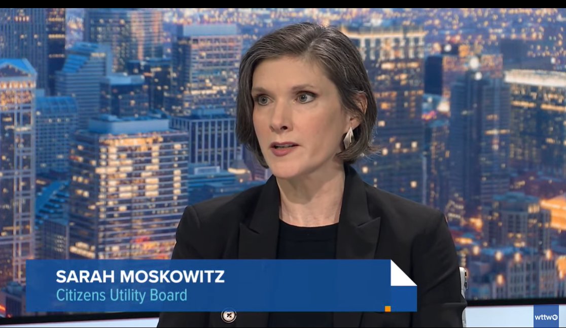 cubillinois's tweet photo. CUB Executive Director Sarah Moskowitz on @WTTW talking about Peoples Gas' state-record $402M rate-hike request: "Gas bills are unaffordable and now they're coming in having enjoyed 6 years of record profits, asking for a record rate hike." Watch here: https://t.co/jifgU2lDVl https://t.co/JJlqnFj2fS