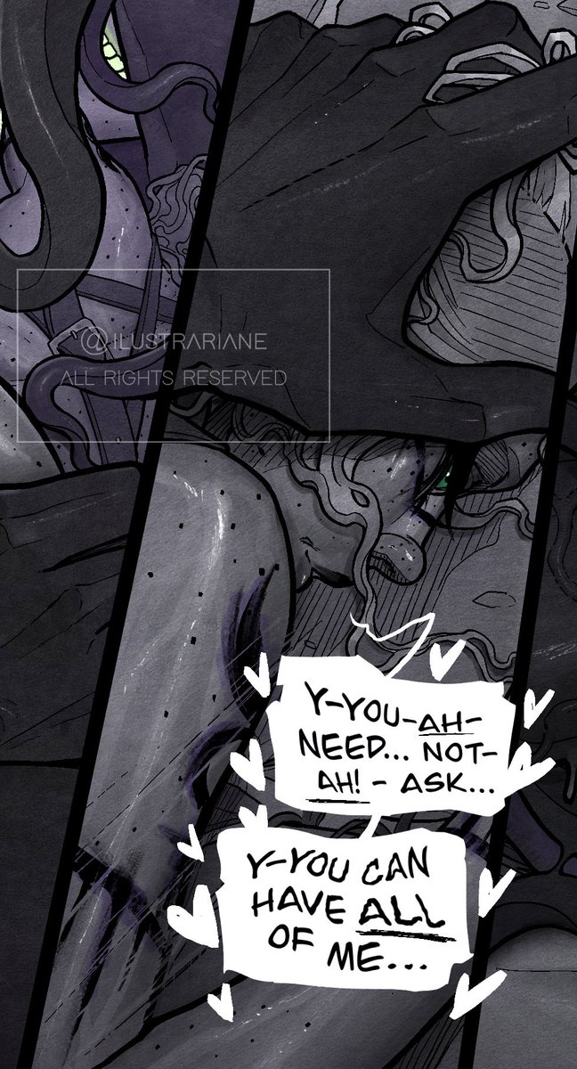 ilustrariane's tweet photo. Will Lena take it like a champ? find out on the new updated of Haunted - 👀🍑🍆💦
#webtoon #atnomen #comic #ilustrariane #patreon #gargoyle https://t.co/c6qqAFCCqv