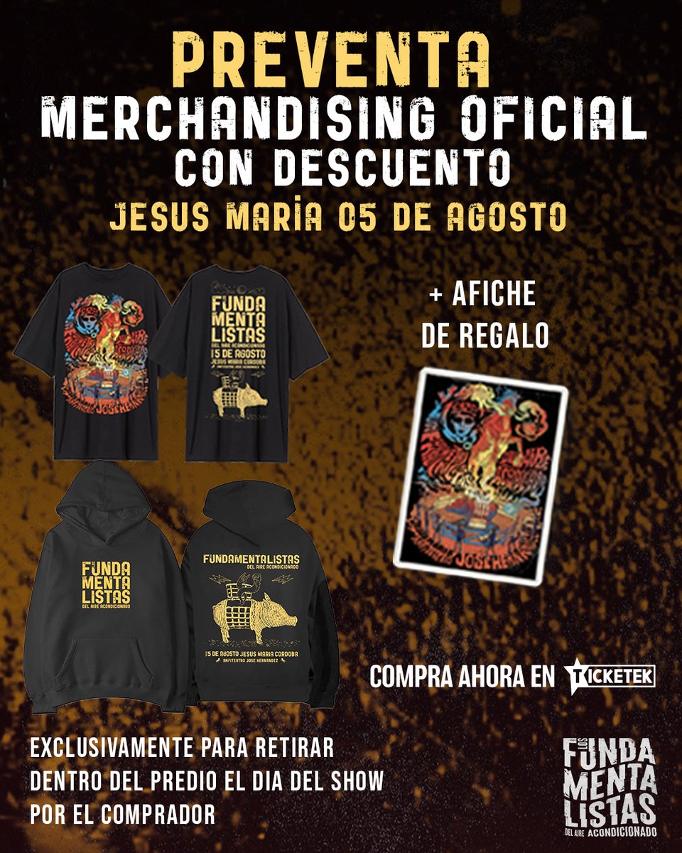 LosFundaok's tweet photo. Disponibles en 
https://t.co/WMjzzonGxp

EXCLUSIVAMENTE PARA RETIRAR DENTRO DEL PREDIO, EL DIA DEL SHOW https://t.co/i7E54XuRqO