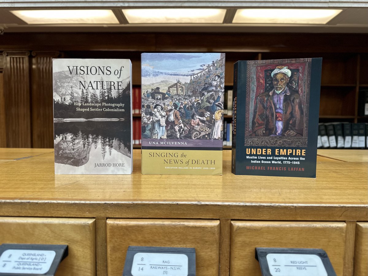 statelibrarynsw's tweet photo. 🎉 Shortlist for the #NSWPHA General History Prize ($15,000). Congratulations @JarrodHore, @UnaMcIlvenna and Michael Laffan!

Read the judges’ comments: https://t.co/R8fyRHmheX https://t.co/EbPbg59ZAF