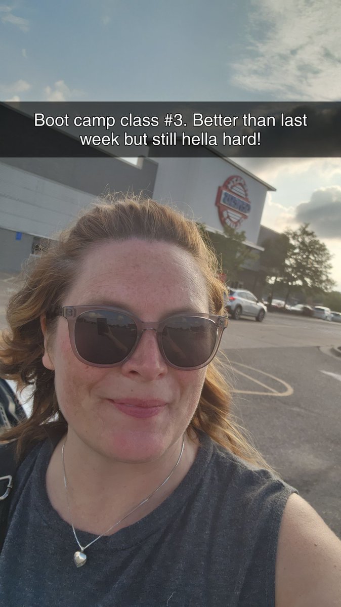 amccarter76's tweet photo. @GenesisClubs Boot Camp #3! I think I pulled an abdominal muscle which is okay cuz I forgot I had abdominal muscles 😅 https://t.co/3EIjKShB9F