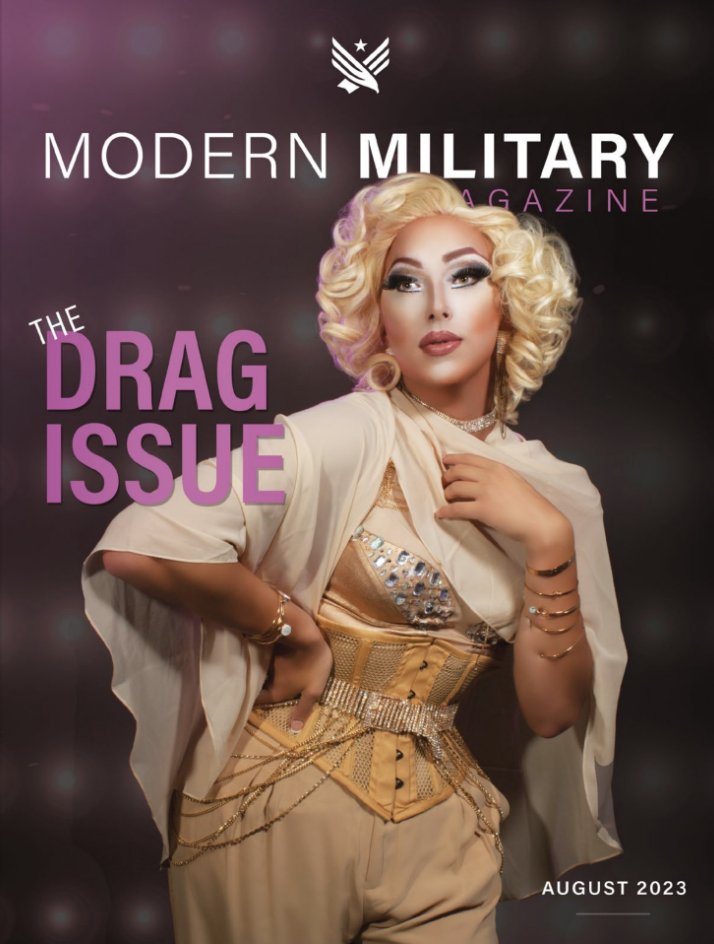 The August 2023 issue of 𝙈𝙤𝙙𝙚𝙧𝙣 𝙈𝙞𝙡𝙞𝙩𝙖𝙧𝙮 𝙈𝙖𝙜𝙖𝙯𝙞𝙣𝙚 — the voice of the LGBTQ military and veteran community - is NOW AVAILABLE! fliphtml5.com/bookcase/asrdp #LGBTQ #LGBTQMilitary #LGBTQVeterans #Drag #LGBTQProtections #Military #Veterans #ModernMilitary