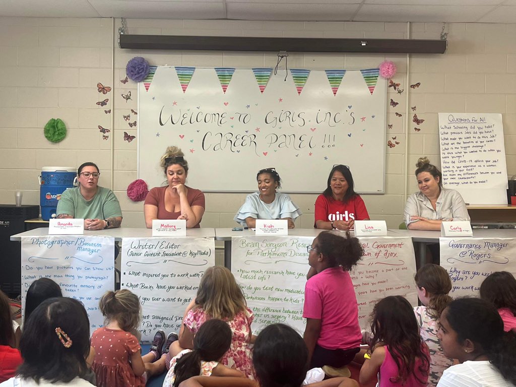 Spent this morning at Girls Inc. Summer Camp’s Career Day! Other panelists included a photographer/business manager, writer/editor, brain surgeon researcher, and corporate governance manager. Lots of great questions from the strong, smart and bold girls! #ajax #girlsincdurham