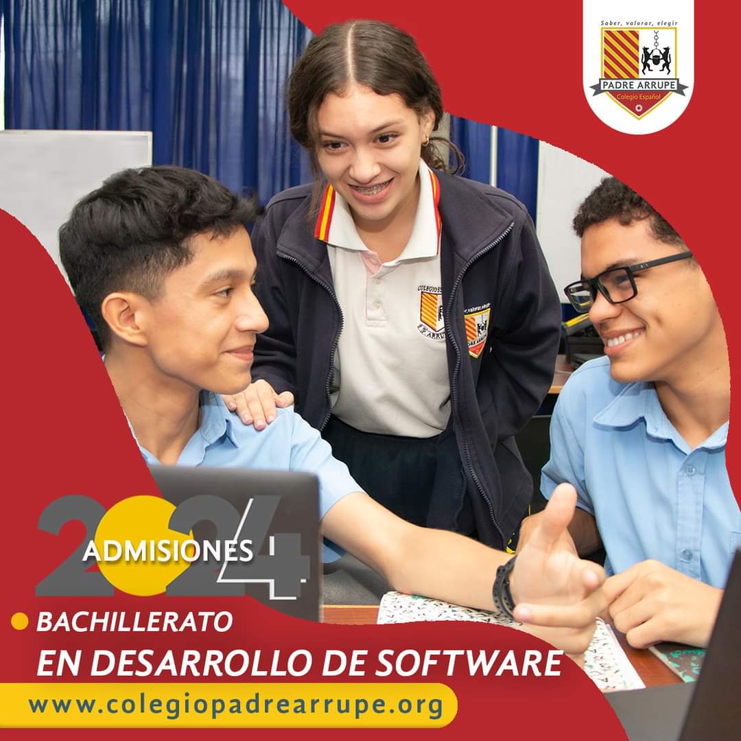 IrisVirginia11's tweet photo. ¡En el 2024 la educación de alta calidad continúa!  👩‍🧑‍💻       
Estudia Bachillerato en Desarrollo de Software, ingresa a https://t.co/EeMDMfx93w descarga el prospecto y llena tu requisición para iniciar tu proceso de admisión 2024. 
#SomosArrupe  #Admisiones2024 https://t.co/o6Q910asCX