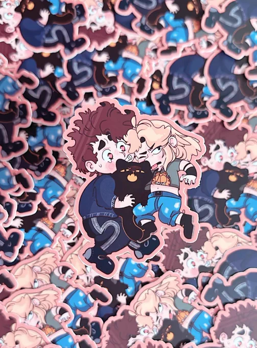 Sorry for the bad lighting! But my exclusive stickers for my $9 Patrons have arrived! 