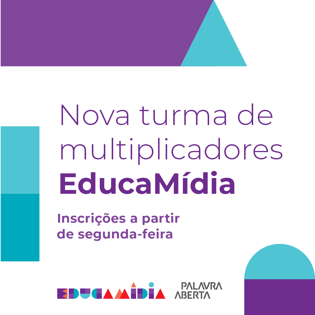 educamidia's tweet photo. Chegou a oportunidade que todo mundo estava esperando!

Teremos uma nova turma de formação de multiplicadores em educação midiática neste segundo semestre e as inscrições começam no dia 7, mais conhecido como segunda-feira!

Não perca! https://t.co/SpV7LnvJRo