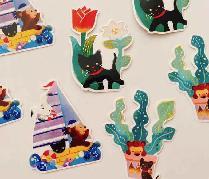 StickerAppコラボでクリアステッカーを制作しました!個展で販売予定です 20%オフのクーポンコード【8RMX5A】 8/6まで有効ですので宜しければ    #StickerApp #StickerAppjp #ArtistsOfStickerApp #オリジナルステッカー #StickerAppコラボ