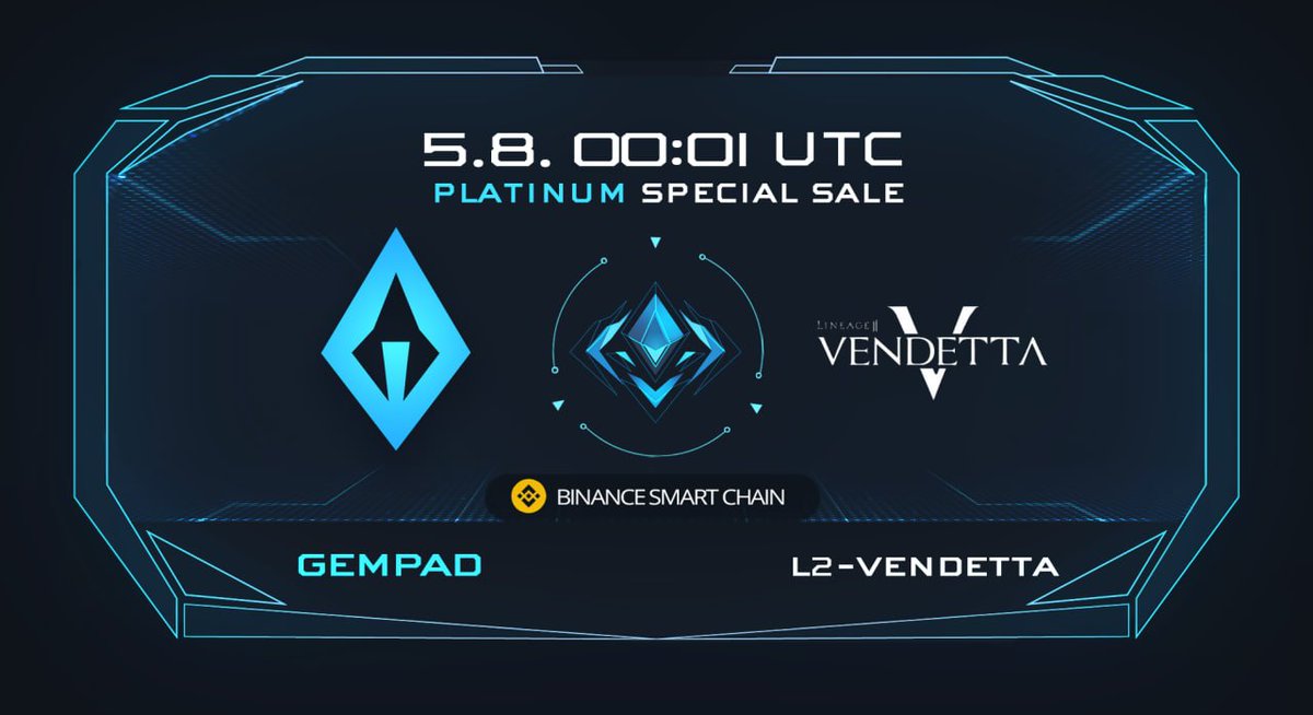 gempad_app's tweet photo. 💎L-2VENDETTA SPECIAL SALE ANNOUNCEMENT💎

🔵  PLATINUM TIER  🔵

We're proud to announce the special sale for @L2Vendetta.

Their special sale is taking place at 00:01 UTC! ⏰

✅ Special sale link: https://t.co/BXXSTiSLzg

#BSC #BNB #DeFi #Launchpad #Web3 https://t.co/rXOAVUhskH