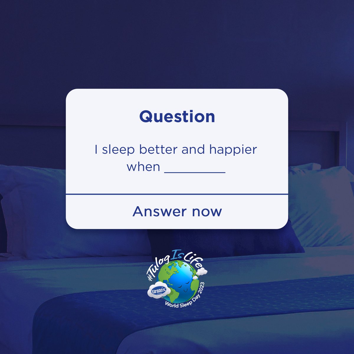uratex_ph's tweet photo. What makes you sleep better? Let us know your answer in the comments!
#TulogisLife
#UratexSleepSpecialist https://t.co/ldDQtKcf0m