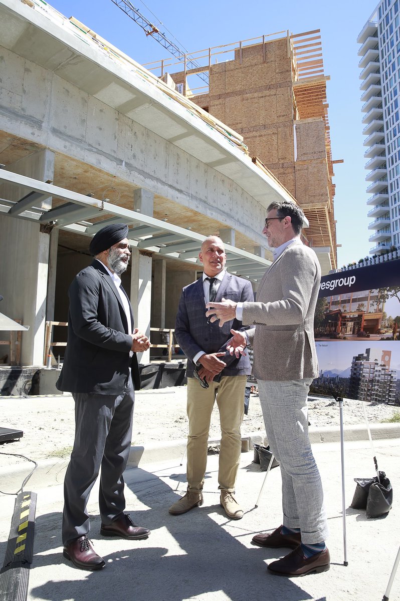 HarjitSajjan's tweet photo. 📍River District
$208 million for three projects to create purpose built rental homes. This investment will add 422 units of rental housing to Vancouver, including right here in Vancouver South.
Learn more here 👇🏾
https://t.co/ctzYlGrv9b
#NationalHousingWeek https://t.co/VzlEdKUKcn