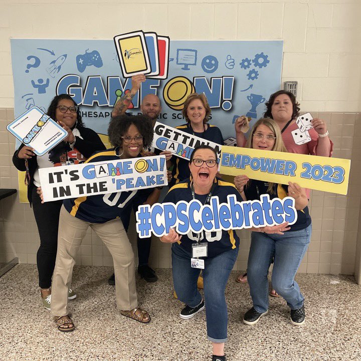 wbmbruins's tweet image. WBMS admin and teacher leaders are excited to #levelup our student engagement and success this year! Thanks @EmpowerCPS for a fun and meaningful event! #gameon2023
