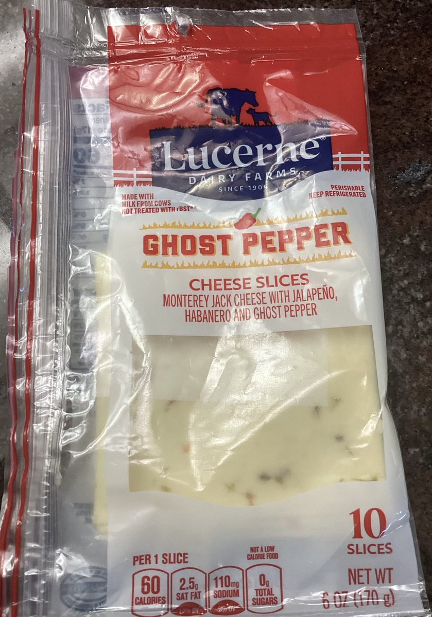 Tried these yet?  I’ve made a simple Quesadilla with a couple of slices and chopped green onion.  Delicious.  I’m going to work a slice or two onto bbq burgers this weekend.  😎👨🏼‍🍳
#lucerne #safeway
