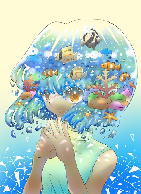 「coral jellyfish」 illustration images(Latest)