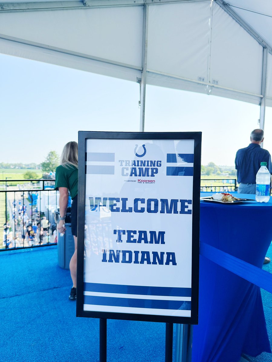 Thank you Team Indiana for hosting our team at <a href="/Colts/">Indianapolis Colts</a> Training Camp today! 🏈
