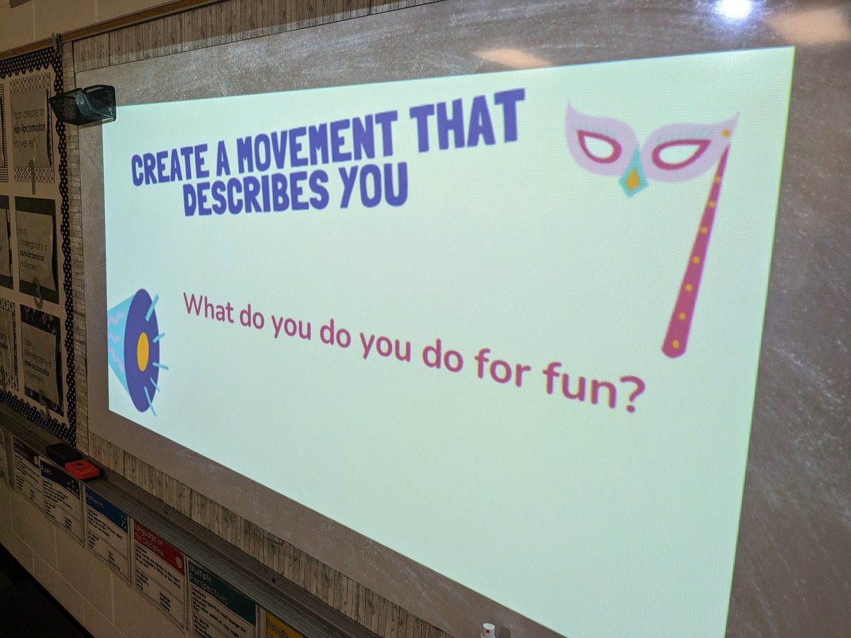 MrsOttNHE's tweet photo. Students created a non-locomotor movement to show what they do for fun. Students showed their movements using rotating partners. Volunteers came to the front to show a partner's movement. The audience guessed who created the movement. #communitybuilding #belonging @NHE_HCS https://t.co/fM8S6WXki2