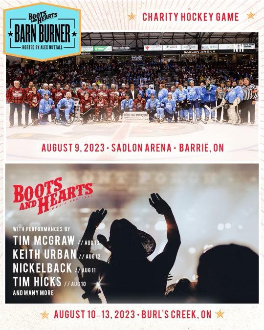 Excited to be back playing in the Barn Burner Charity Hockey Game. See you all Wednesday!