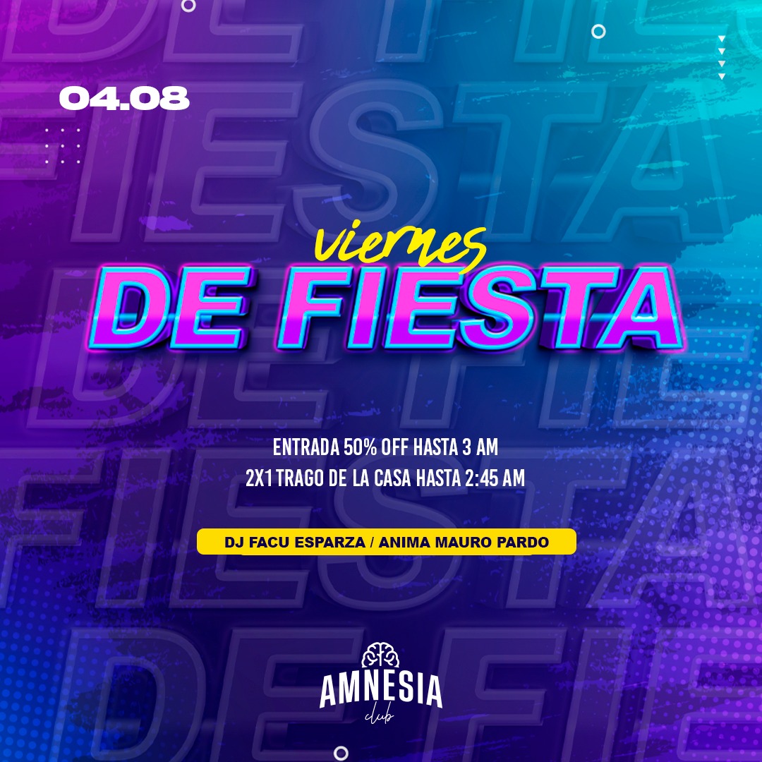 AmnesiaClub21's tweet photo. Viernes 4 de agosto
VIERNES DE FIESTA 🎉🎉🎉🎉

Dj Facu Esparza 🎧
Mauro Pardo 🎤 https://t.co/BWjsbjgcp3