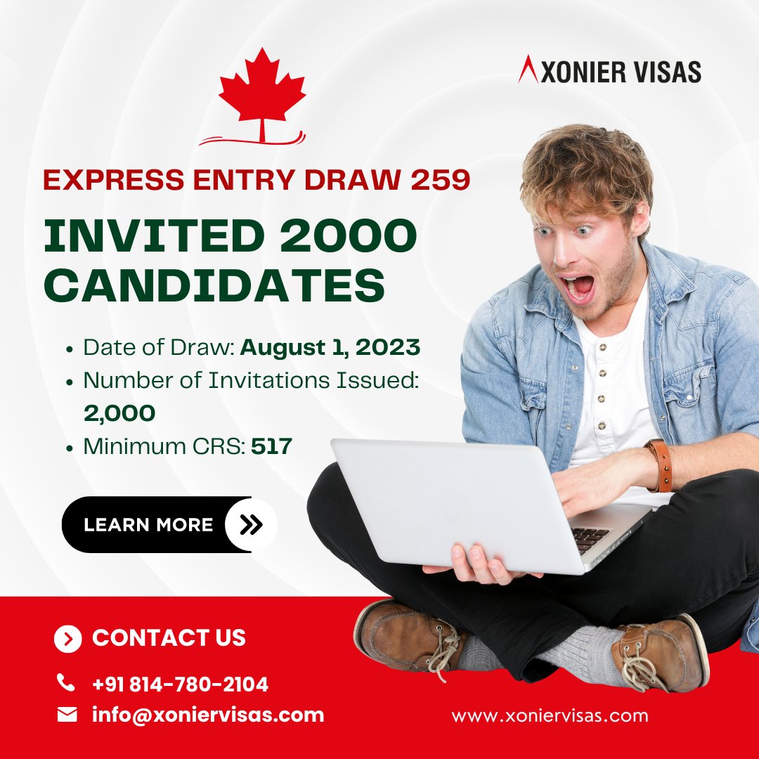 xonier_visas's tweet image. First Express Entry Draw of August Invites 2,000 Candidates

Consult with our experienced immigration consultants and move to your dream country. Read more xoniervisas.com/canada-immigra…

#CanadaImmigrationNews
#ExpressEntryLatestDraw
#ExpressEntryProgram
#ExpressEntryDraw