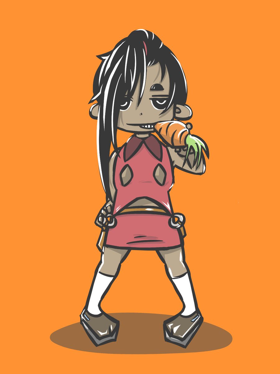 「8/4 前ポニーテールの馬場ちゃん  #イラスト #一日一絵」|タロウ@一日一絵のイラスト