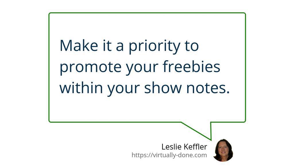 LeslieKeffler's tweet image. Podcast show notes are very important for growing your podcast.

Read this blog post: Five Ways to Improve Your Podcast Show Notes
▸ lttr.ai/AE4ZA

#SearchEngineOptimization #PodcastShowNotes #PodcastEpisode #virtualassistant