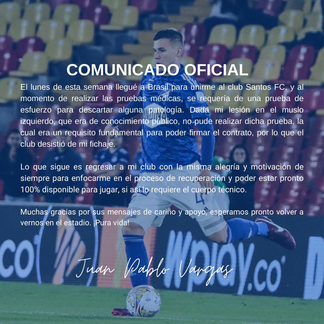 Comunicado oficial.