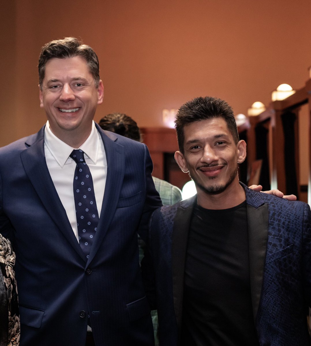 eman_rivera's tweet photo. Thank you to Oklahoma City Mayor @davidfholt for welcoming our supporters to the first official fundraiser of https://t.co/heBfMZcUnh, where we’re teaching martial arts and life skills in underserved neighborhoods. Great support from OKC leaders @OkcHisp_Chamber @okcchamber https://t.co/8mwBjd7QId