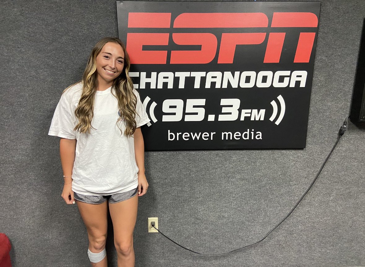 MorganSharpe04's tweet photo. Thank you @ESPNChattanooga for having me to share my softball story! An awesome time!! @GregLarnerd https://t.co/wUaOGRYwot