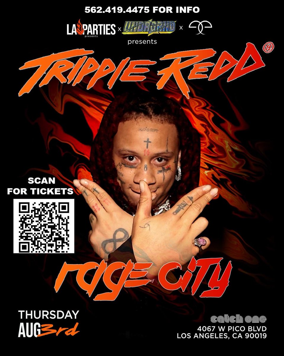 trippieredd's tweet photo. 🚨Stopping by ⁦@catchonela⁩ tonight!🚨  🔥💥😈Meet me there😈💥🔥 https://t.co/p6H3dLpYX7