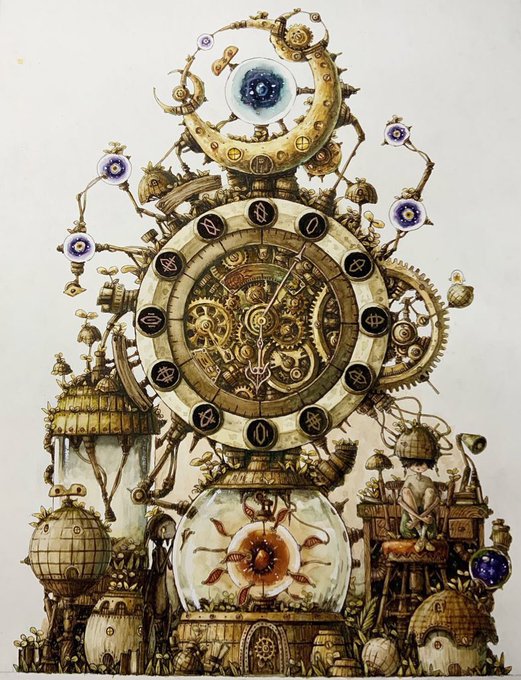 「clock gears」 illustration images(Latest)