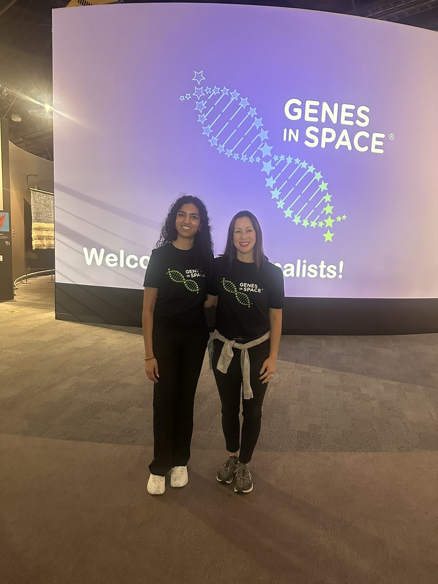 Congratulations to high school intern, Manasi! Her entry in the Genes in Space contest was one of 5 finalists among 800 applications! This week we attended #ISSRDC in Seattle so she could pitch studying T cell central tolerance- in space! 🚀🧬