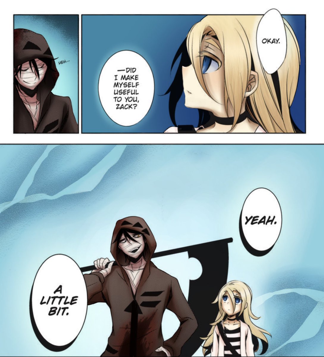 beenee_bonk's tweet photo. HIII GIRLIEPOPS I COLORED ANOTHER MANGA PANEL FROM ANGELS OF DEATH <3 i did it in therapy too, and my therapist said this is the kinda stuff people pay for, so im considering becoming a colorist as a side hustle..
.
.
#angelsofdeath #aod #zackfoster #issacfoster #rachelgardener https://t.co/O0PwwDs1MA