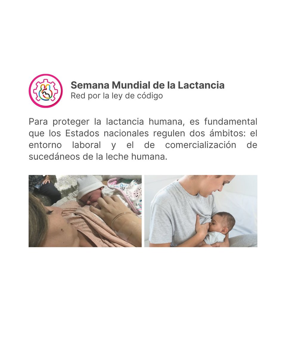 Colectivoporel1's tweet photo. @AASaludPublica @AwaikeAC @CaLiSANutricion @FAGRANnutricion @ficargentina @FLACSOARGENTINA @fundeps @ibfanlac @LLL_Arg @fundacion_sanar @silviasapag @gladys_gonzalez @anabelfsagasti @giacopposilvia @FlorLampreabe @DrDanielGollan @martinezdolom @VMoralesGorleri @UNICEFargentina @verorissopatron @opsargentina @SLaspiur @msalnacion @MinGenerosAR @defensora_nna @marisa_graham_ @coal_obesidad @ninez_frente @dalesmm @equipo @AbeyaEnrique @andrea_graciano @cidrake @NormaPiazza1 @AleGalvan_LLLA @ignacioporrasok @SoniaNaumann @TiscorniaVicky @leilaguarnieri @DrapatriLac @solebarruti @LorenaAllemandi @celestenessier @veronicaschoj @WABAsecretariat @idec @ColansaLAC @fabiosilvagomes La lactancia disminuye el riesgo de cáncer de mama en las mujeres. El riesgo es menor cuanto más se extienda la lactancia
Por eso que las mujeres trabajadoras puedan continuar con la lactancia es también proteger su derecho a la salud
#SemanaMundialDeLaLactanciaMaterna #SMLM2023 https://t.co/ltt6qA65Kz