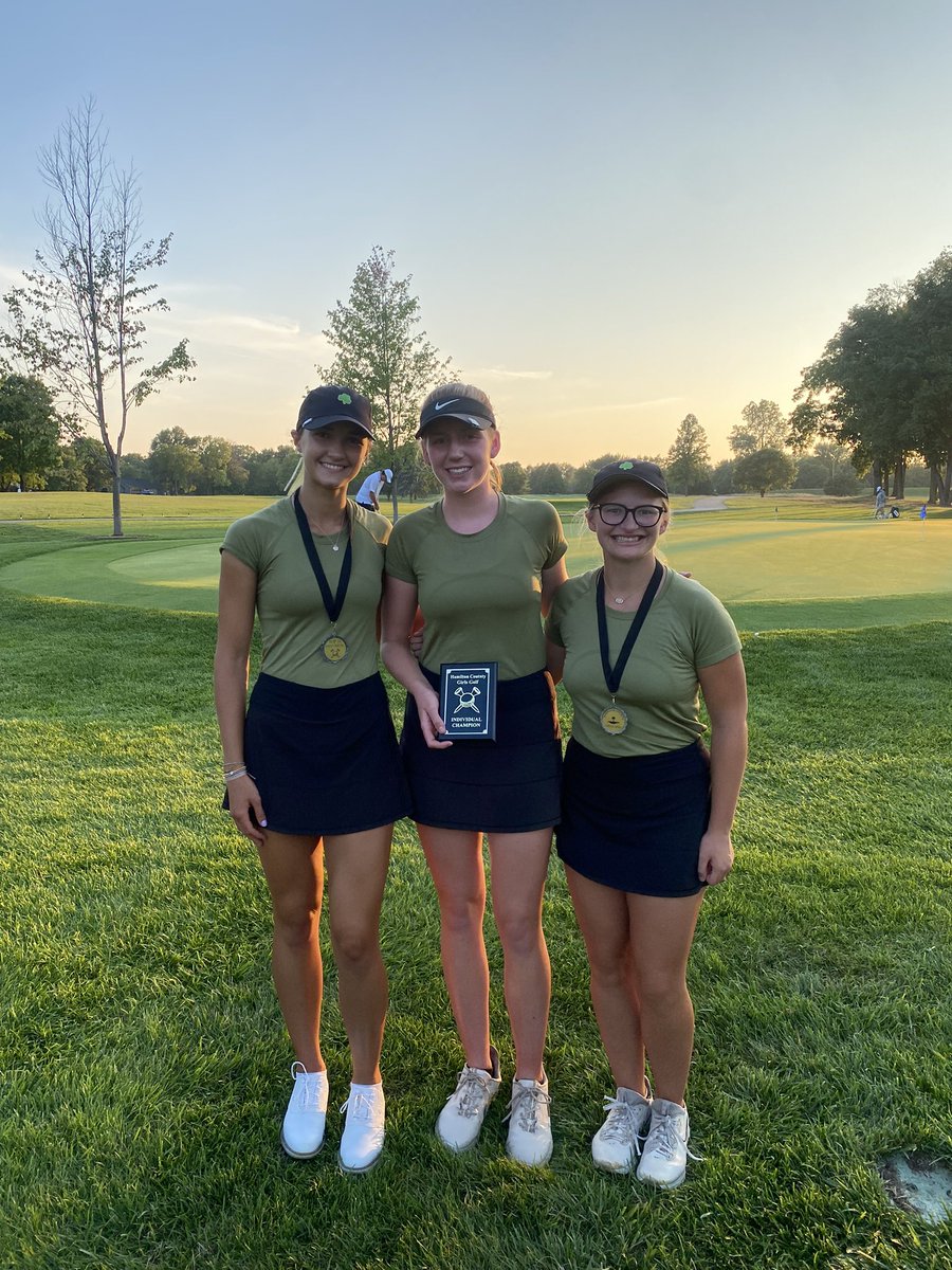 LadyRocksGolf's tweet photo. Hamilton County Results

☘️’s finish with 319 - T-2

Addi Kooi - 70 (-1) - County Champ 🏆 

Top 10
Anna McKeown
Sam Lemieux https://t.co/ImYZemRnFS